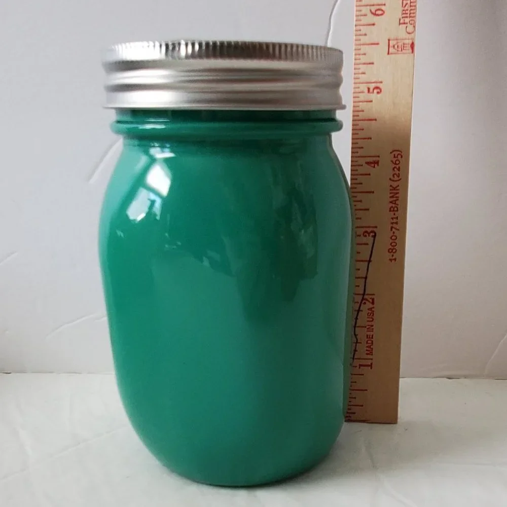 Three Painted Mason Jars